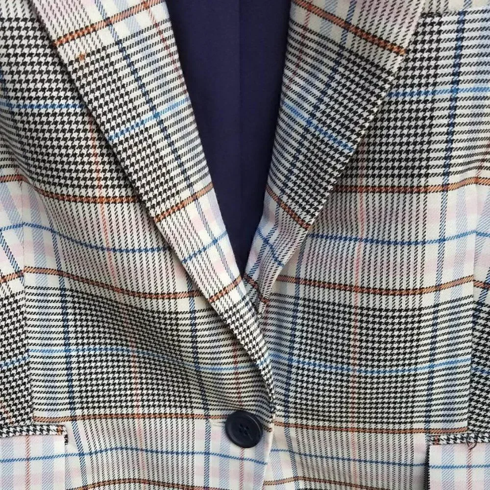 NWT!! Riley & Rae Multi Color Plaid Blazer Size 8 - Picture 4 of 11